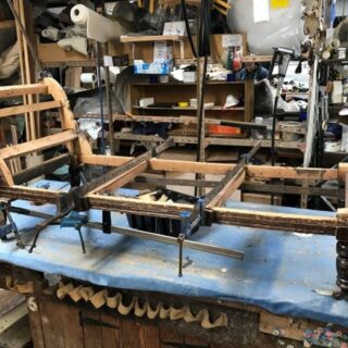 Edwardian Chaise Lounge Wooden Frame | Furniture Repairs | John Reed & Son