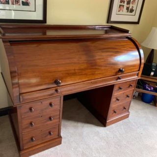 Roll Top Desk Rolled Down | Furniture Restoration | John Reed & Son