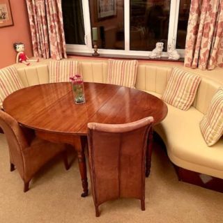 Curved Window Seat | Leather Upholsterers | John Reed & Son