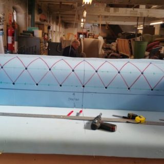 Custom Chesterfield Under Construction | Upholsterers | John Reed & Son