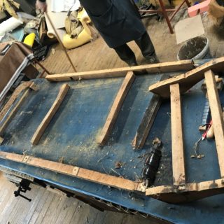 Broken Chaise Lounge Wooden Frame | Sofa Reupholstery | John Reed & Son