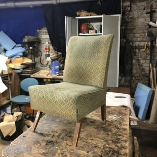 Faded and Damaged TV Chair | Reupholstery Company | John Reed & Son