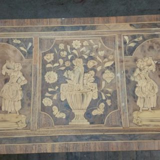 Card Table Sanded Marquetry Veneer | Furniture Repairs | John Reed & Son