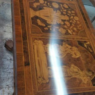 Card Table French Polished Veneer | Furniture Repairs | John Reed & Son
